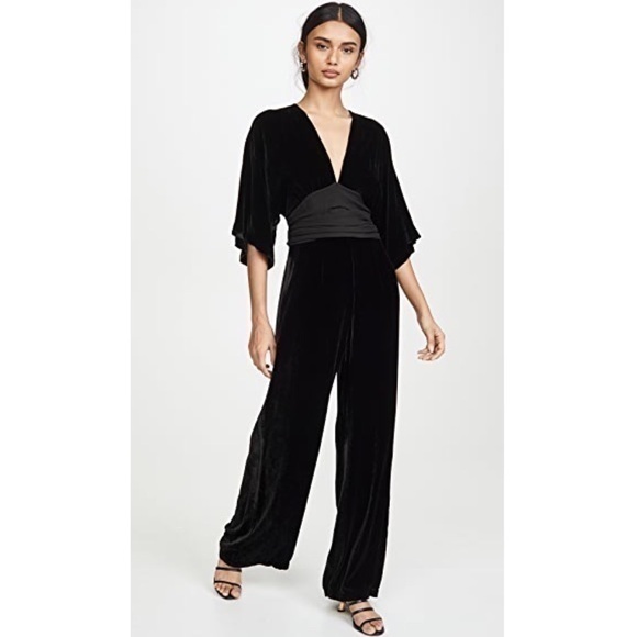 YOUNG FABULOUS & BROKE Caroline Jumpsuit In Black